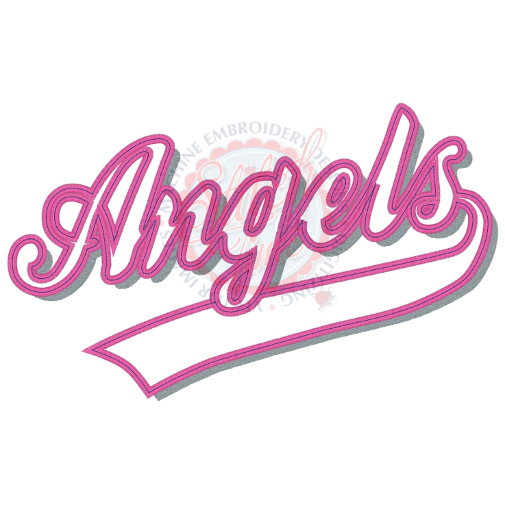 Sayings (4308) Angels Applique 6x10