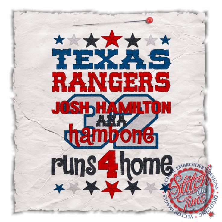 Sayings (4386) Rangers Runs 4 Home 5x7