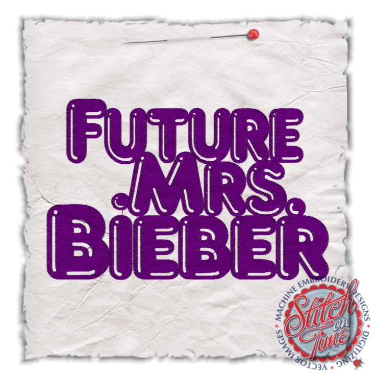 Sayings (4484) Future Mrs. Bieber 5x7