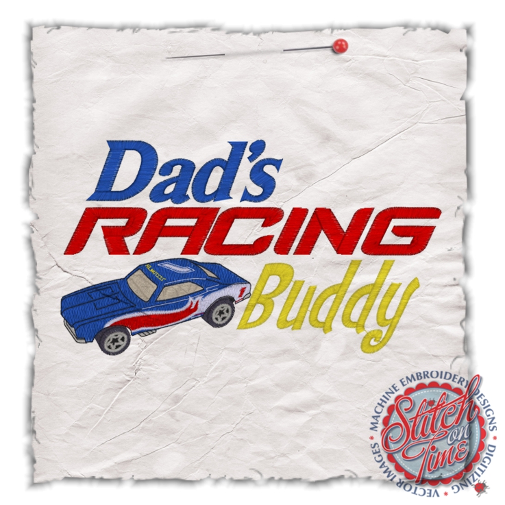 Sayings (4497) Dad's Racing Buddy 5x7 5x7