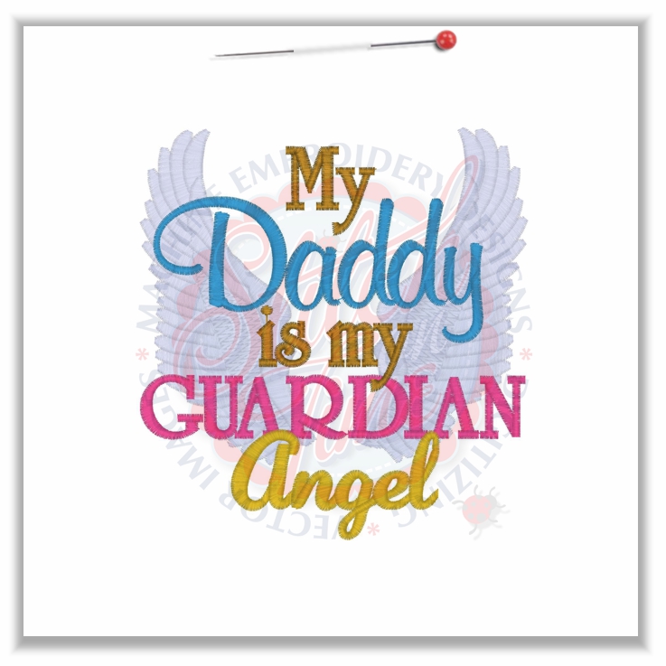 Sayings (4559) Daddy Guardian Angel 5x7