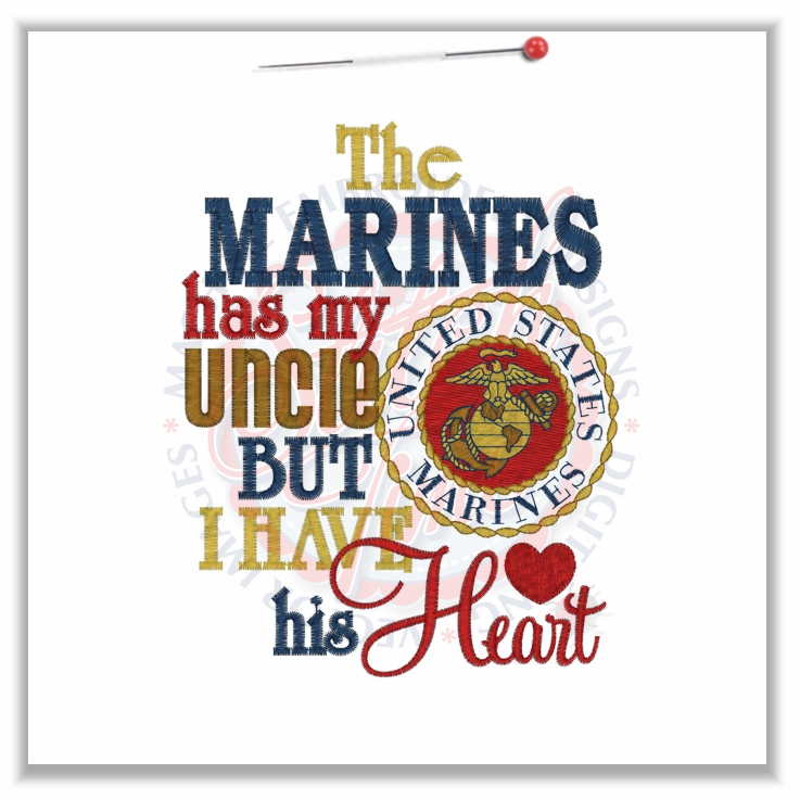 4774 Sayings : The Marines Has My Uncle 5x7