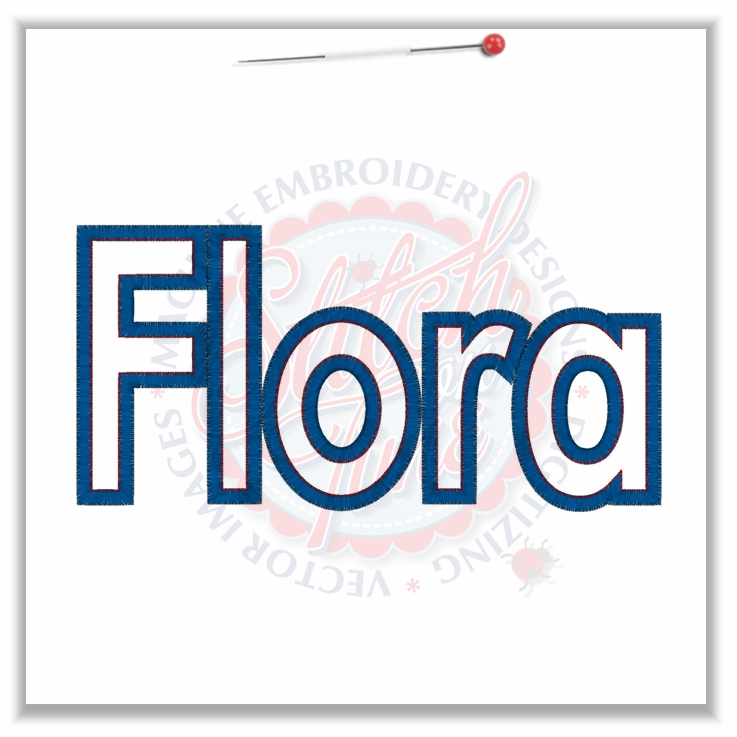 4791 Sayings : Flora Applique 5x7