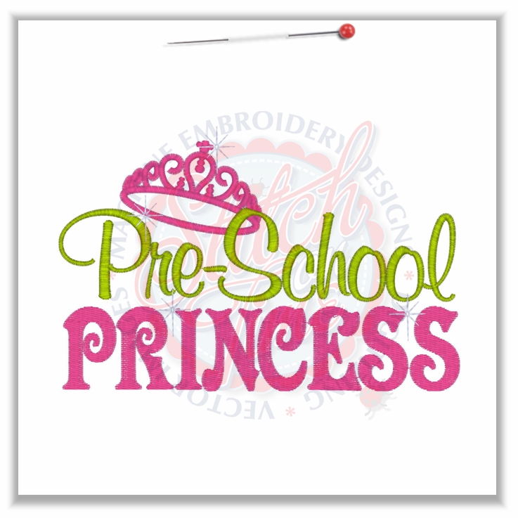 4856 Sayings : Pre School Princess 5x7