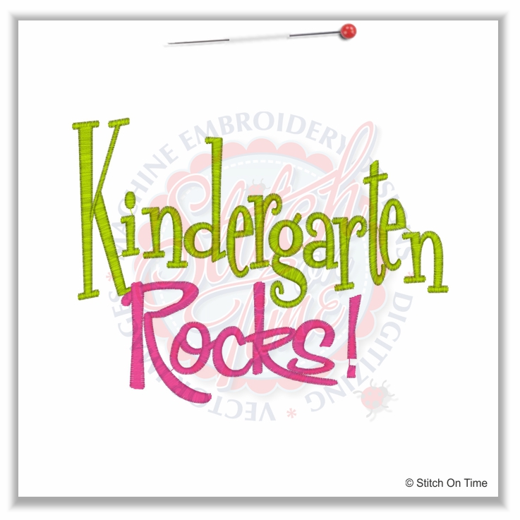 4885 Sayings : Kindergarten Rocks 5x7