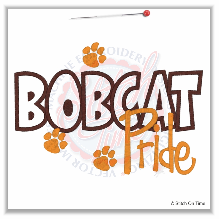 4932 Sayings : Bobcat Pride Applique 6x10
