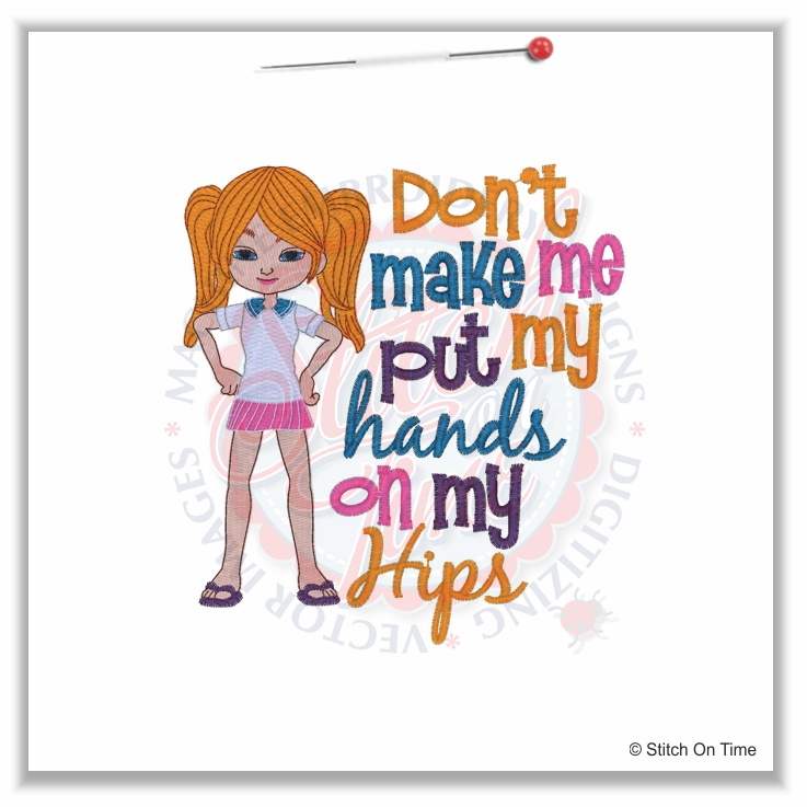 4980 Sayings : Hands On My Hips 5x7
