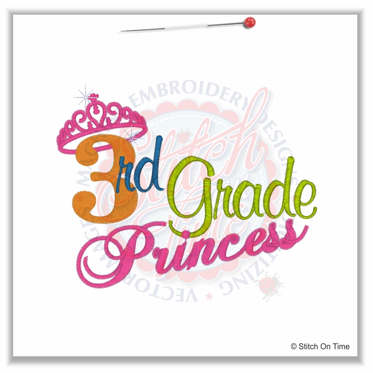 4989 Sayings : 3rd Grade Princess 5x7