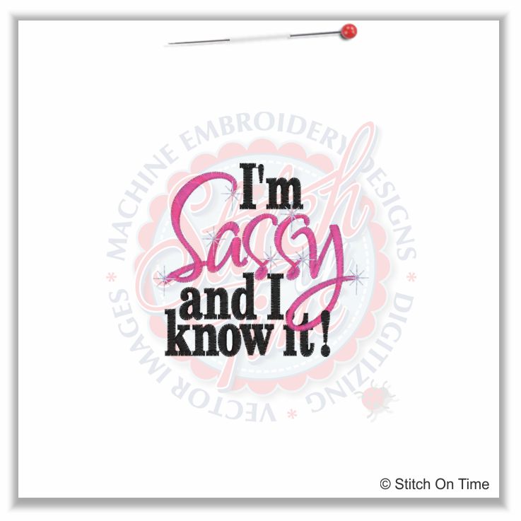 5109 Sayings : Sassy And I Know It 4x4