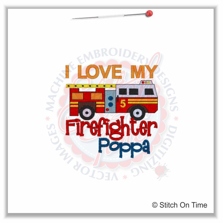 5135 Sayings : I Love My Firefighter 4x4