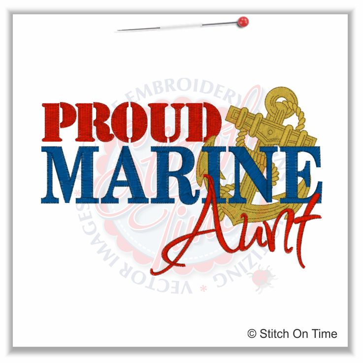 5149 Sayings : Proud Marines Aunt 5x7