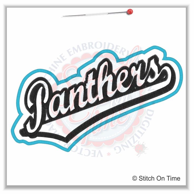 5196 Sayings : Panthers Applique 6x10