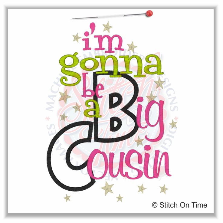5230 Sayings : I'm Gonna Be Applique 6x10