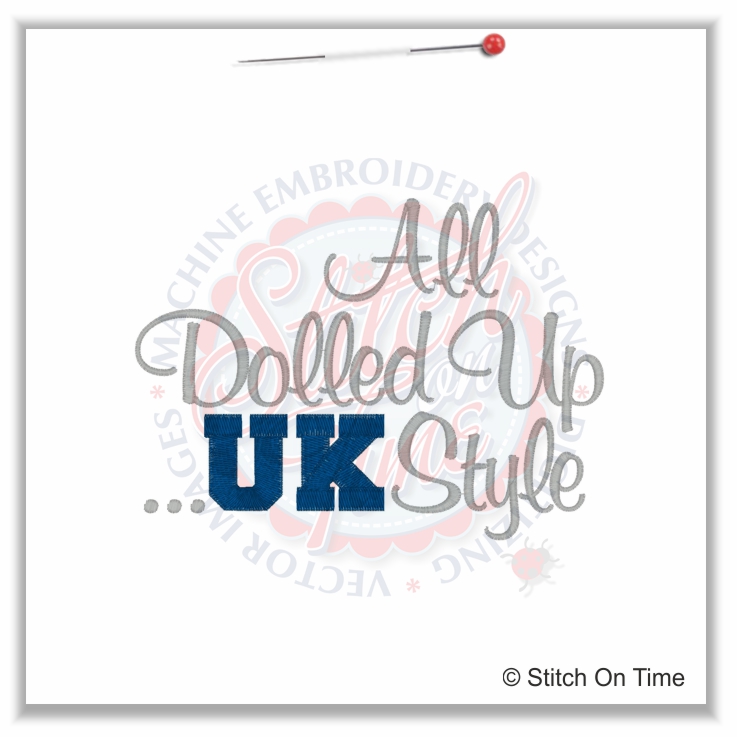 5243 Sayings : All Dolled Up UK Style 5x7