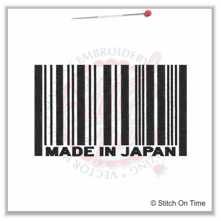 5244 Sayings : Barcode Made In Japan 5x7