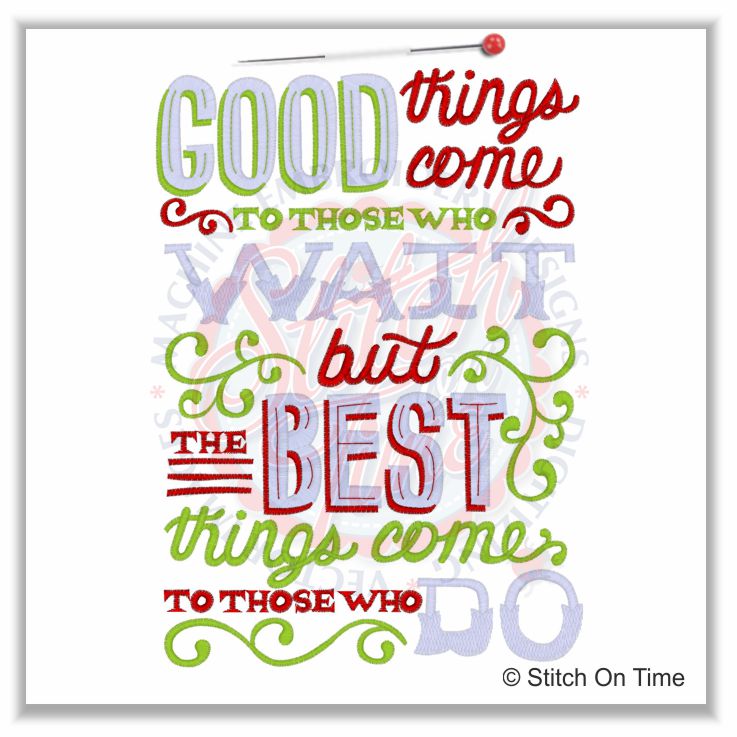 5273 Sayings : Good Things Come...6x10