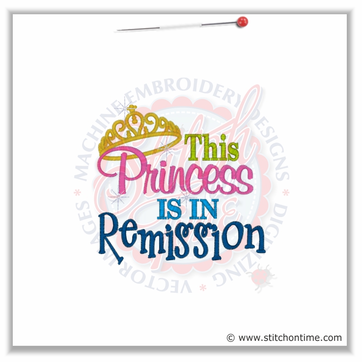 5291 Sayings : This Princess Is In Remission 5x7