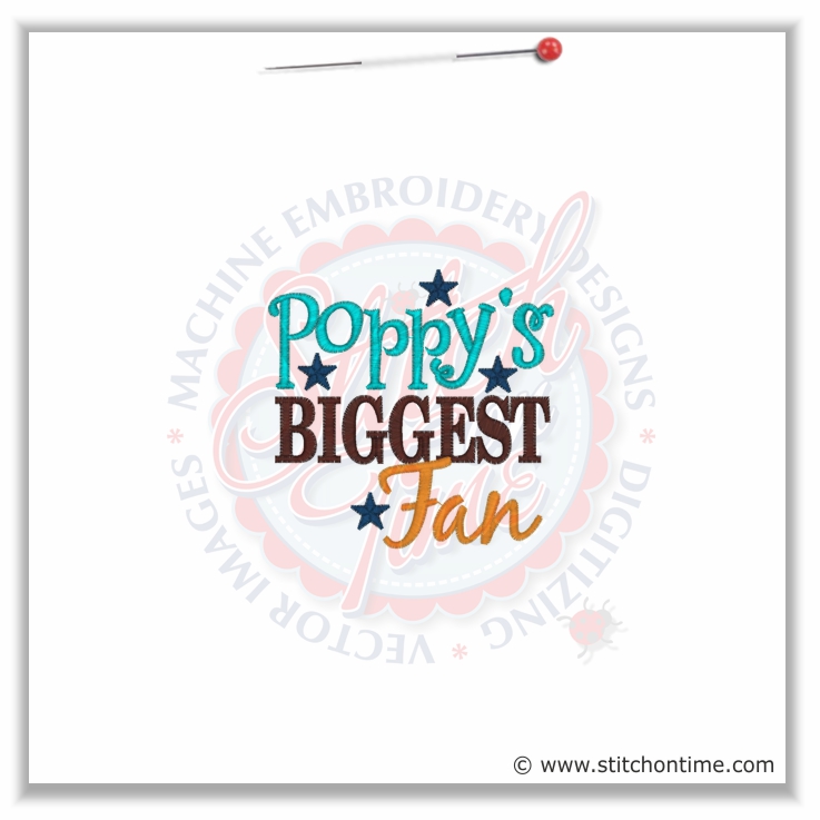 5294 Sayings : Poppy's Biggest Fan 4x4