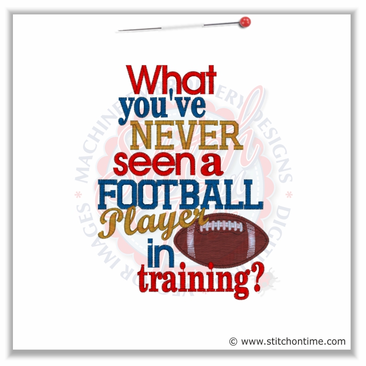 5300 Sayings : Football Player In Training 5x7