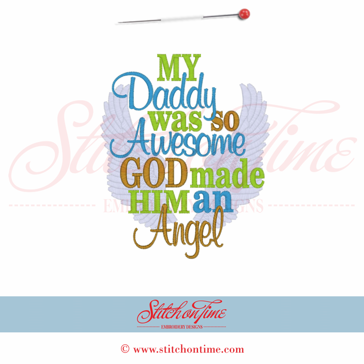 5327 Sayings : Daddy Awesome Angel 5x7
