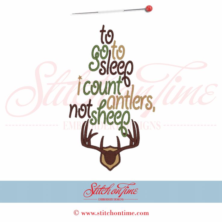 5328 Sayings : Count Antlers 5x7