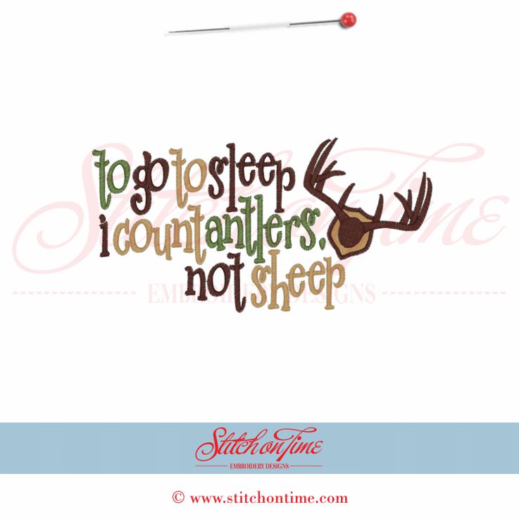 5329 Sayings : Count Antlers 5x7