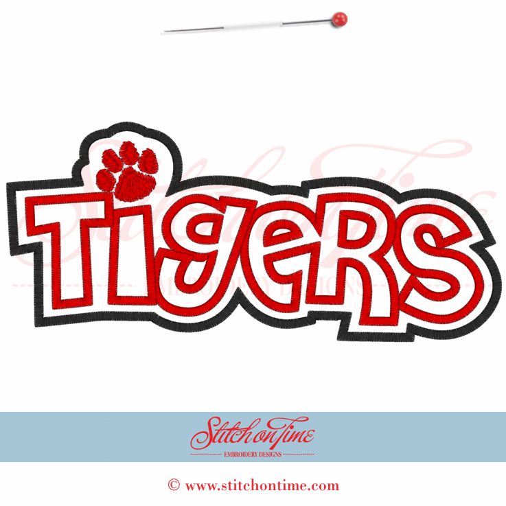 5372 Sayings : Tigers Applique 6x10