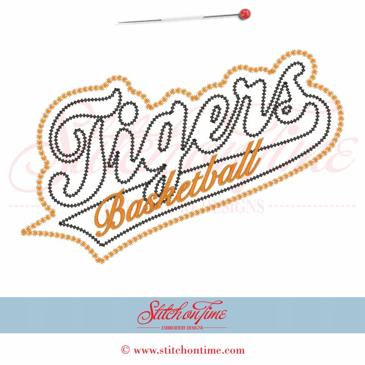 5376 Sayings : Tigers Applique 6x10