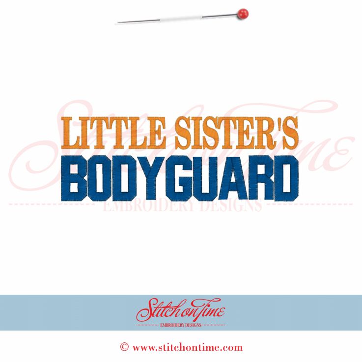 5426 Sayings : Little Sister's Bodyguard 5x7