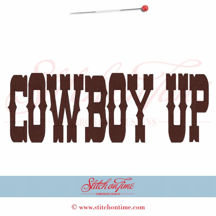 5433 Sayings : Cowboy Up 200x300