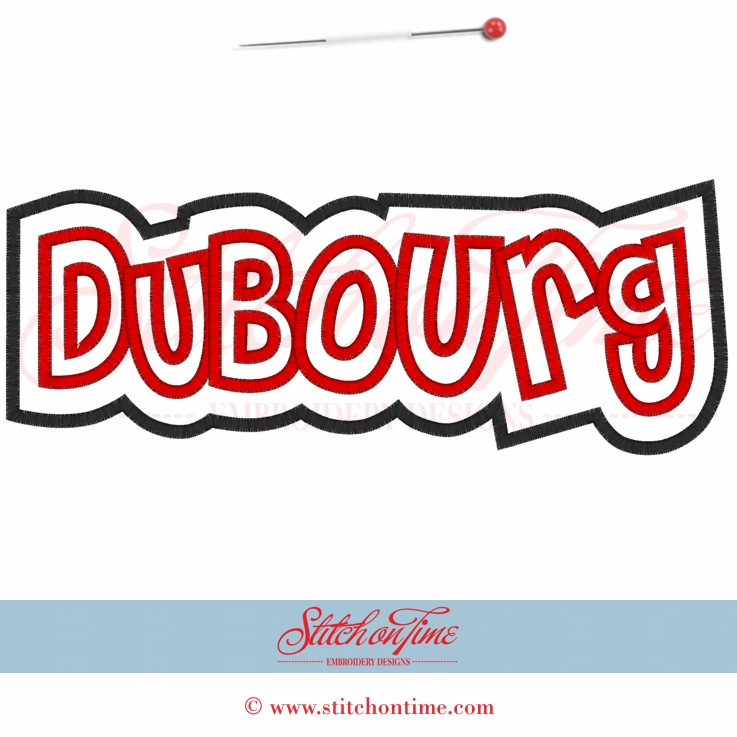 5446 Sayings : DuBourg Applique 6x10