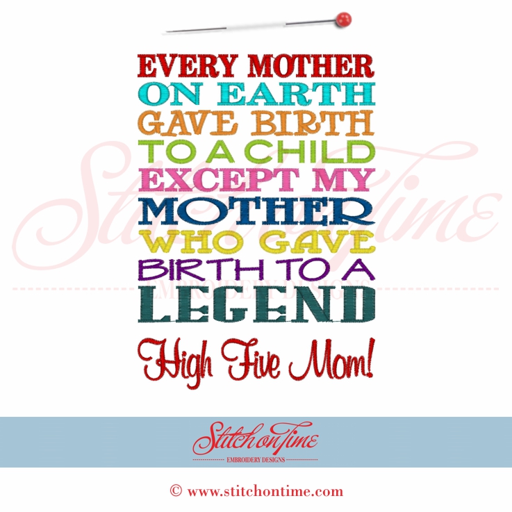 5495 Sayings : Every Mother Gave Birth 5x7