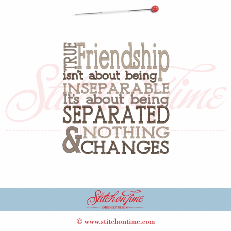 5519 Sayings : True Friendship 5x7