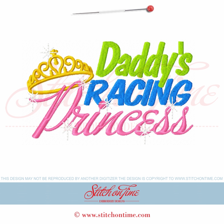 5642 Sayings : Daddy's Racing Princess 5x7