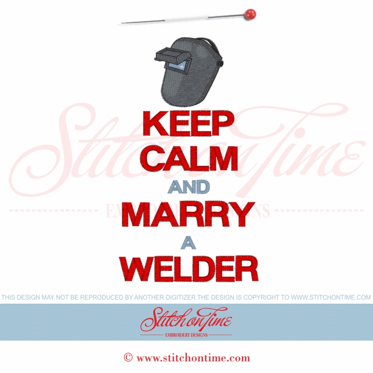 5718 Sayings : Keep Calm & Marry A Welder 5x7