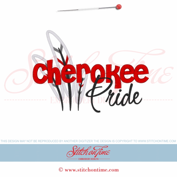 5724 Sayings : Cherokee Pride Applique 5x7