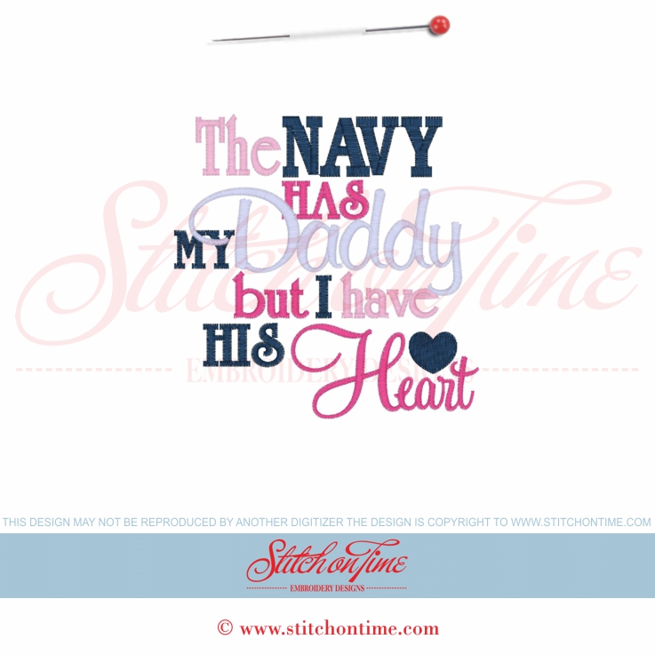 5789 Sayings : The Navy Has My Daddy 5x7