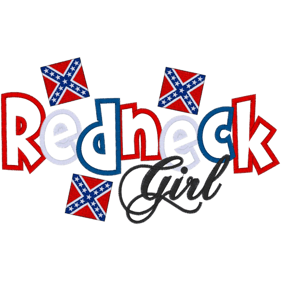 Sayings (A586) Redneck Girl Applique 5x7