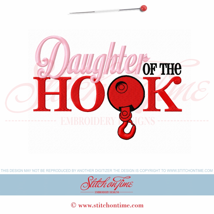 5866 Sayings : Daughter Of The Hook 5x7