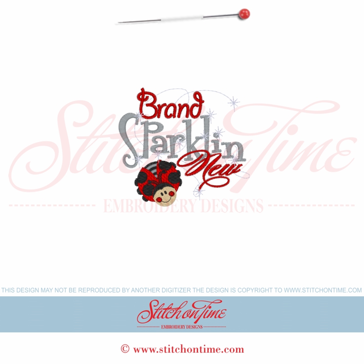 5875 Sayings : Brand Sparklin New Ladybug 4x4