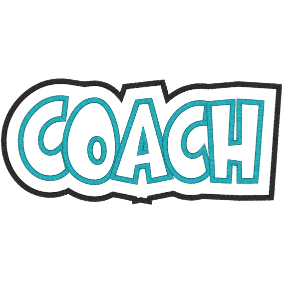Sayings (A589) Coach Applique 5x7