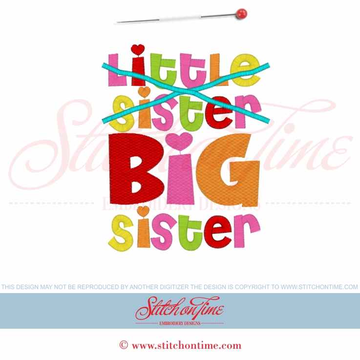 6074 Sayings : Little Sister Big Sister 5x7