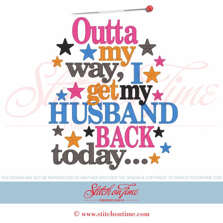6087 Sayings : I get My Husband Back Today 6x10