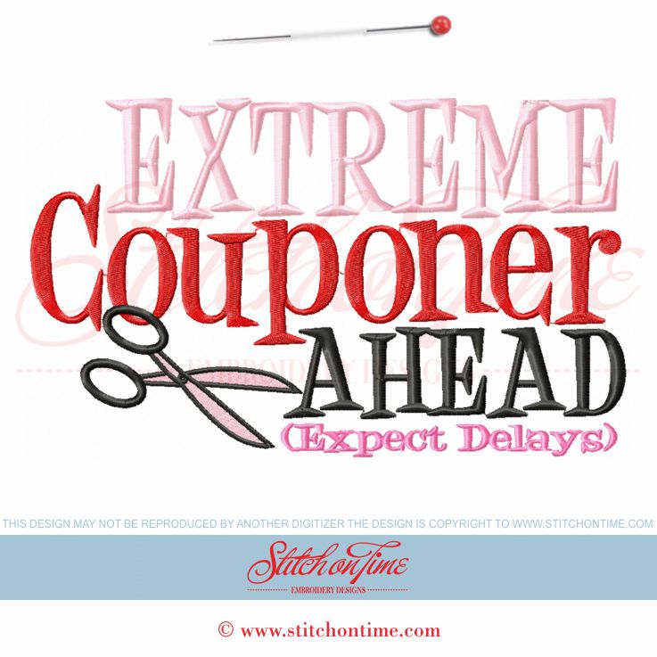 6125 Sayings : Extreme Couponer Ahead 6x10