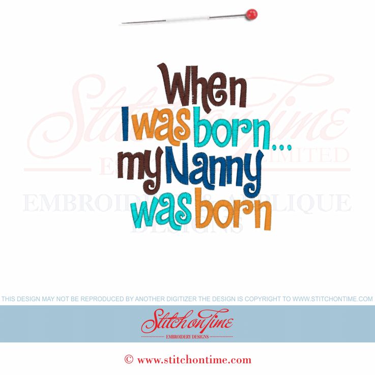 6195 Sayings : When I Was Born 5x7