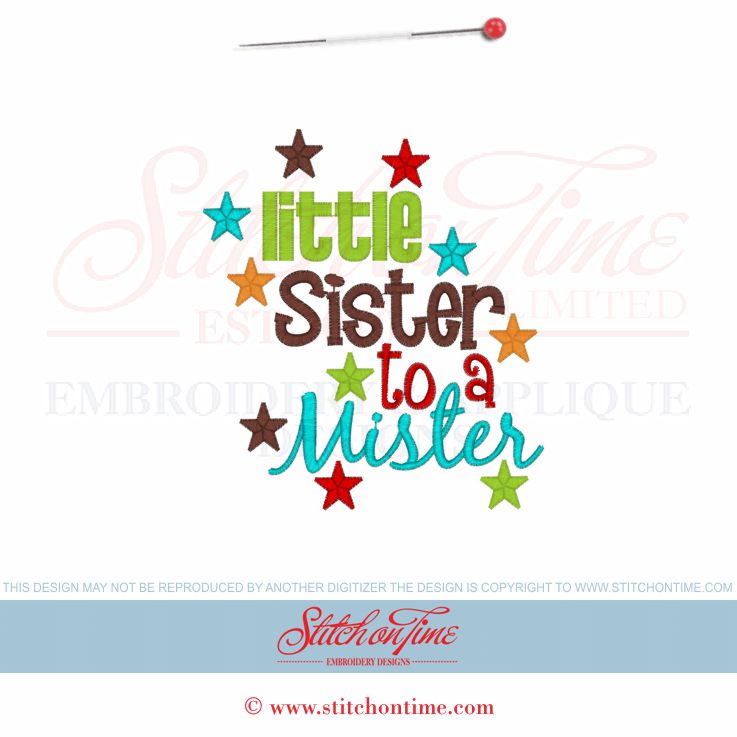 6272 Sayings : Little Sister to a Mister 5x7