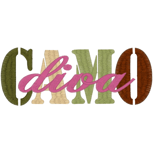 Sayings (A628) Camo Diva 6x10