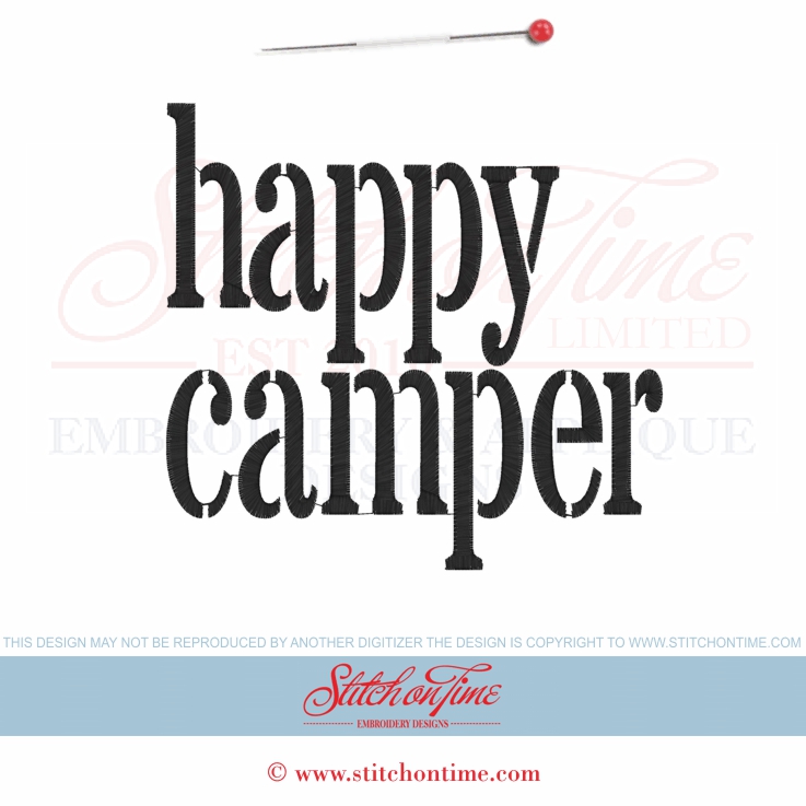 6305 Sayings : Happy Camper 6x10