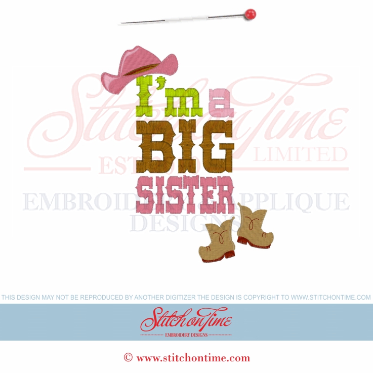 6430 Sayings : I'm A Big Sister 5x7