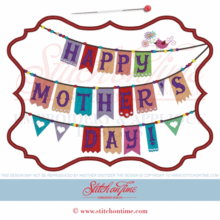 6433 Sayings : Mothers Day Applique 3 Hoop Sizes Inc